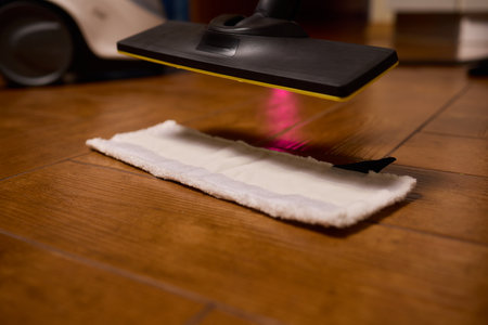 Cleaning Routine Experience Innovative Floor Care with the Latest Modern Tools Available Todayの写真素材