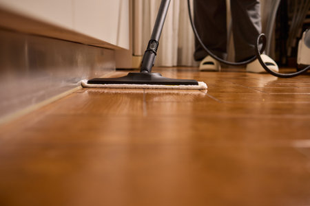 Experience Efficient Steam Cleaning Solutions for Your Wooden Floors to Maintain Their Beautyの写真素材