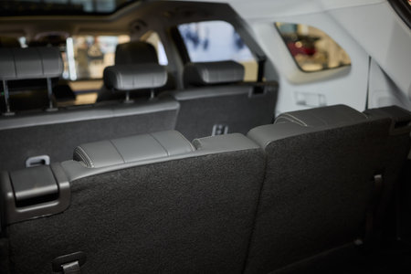 Modern SUVs have a stylish, spacious interior with foldable back seats and ample cargo space
