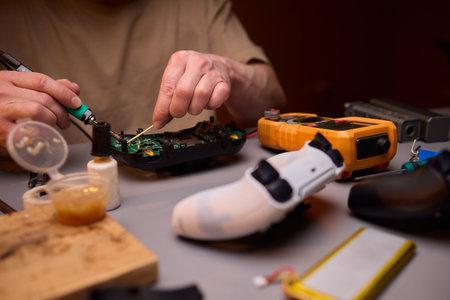 Engaging in DIY Electronics Repair and Modification Projects right at Home Easilyの写真素材