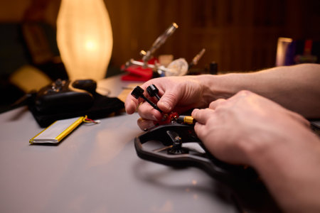 A Closer Look at Drone Maintenance and Repair in Action Ensuring Optimal Performanceの写真素材