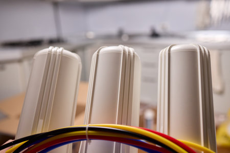 Home Renovation Project Expertly Installing a Comprehensive Water Filtration System for Youの写真素材