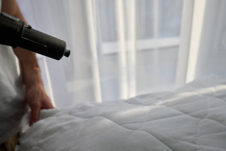 Using Steam Cleaning Techniques to Maintain Freshness and Hygiene for Your Pillowの写真素材