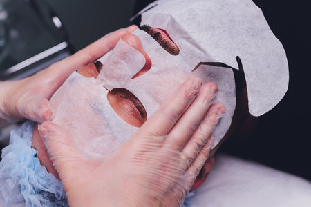 Relaxing Facial Treatment for Enhanced Wellness and Rejuvenating Skin Care Experienceの写真素材