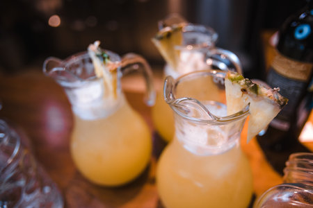 Experience Vibrant Cocktails at a Modern Bar Perfect Evening Delight Awaits You Hereの写真素材