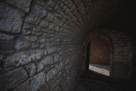 The Ancient Stone Archway situated within a fascinating Historical Tunnel draws attention