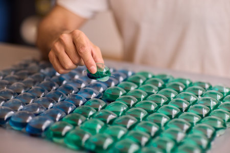 These Colorful Laundry Pods Are Fully Ready for Your Immediate Use and Convenienceの写真素材