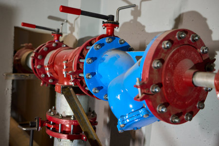 The system of industrial valves and pipes utilized in the facility is essential and intricate