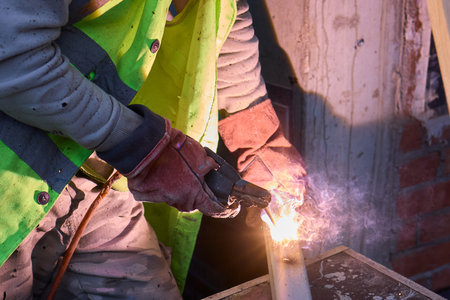 Welding Sparks Are Flying High as Metalwork Beautifully Takes Shape in the Workshop