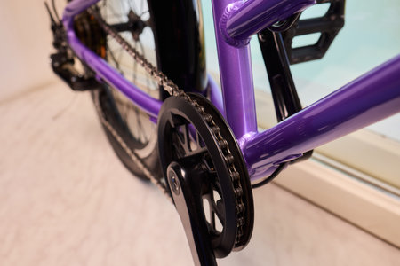 Detailed Close Up of a Modern Bicycle Gear System, Highlighting Its Components and Design