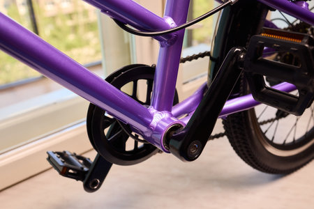 Detailed Close Up of a Modern Bicycle Gear System, Highlighting Its Components and Design