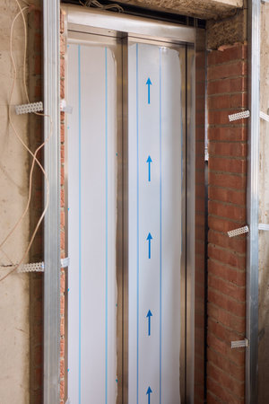 This innovative door frame design specifically caters to the needs of modern interiorsの写真素材