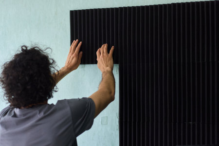 Guidance on Installing Acoustic Foam Panels Effectively for Achieving Soundproofing Benefitsの写真素材