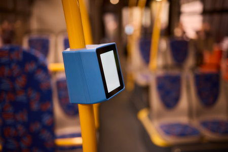 The Modern Bus Interior includes an advanced Digital Display for key Transit Information