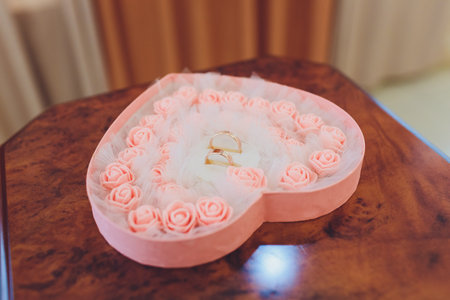 An Elegant White Box displayed on a beautifully Decorative Tray, perfect for any occasion