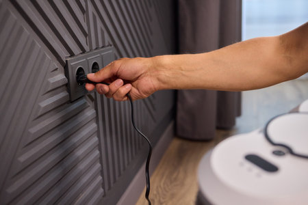 Connecting a Modern Appliance to a Stylish and Functional Wall Outlet for Enhanced Convenience