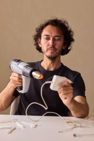 Utilizing a Heat Gun for a Wide Range of Different DIY Projects and Applicationsの写真素材