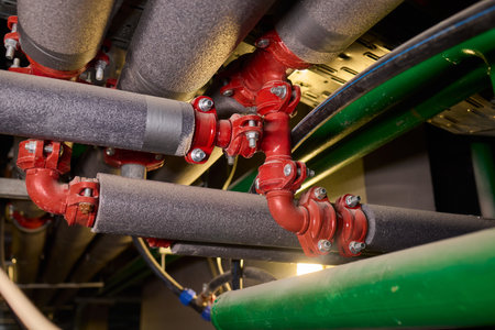 Industrial Pipe Systems utilized in a Construction Environment for various purposes