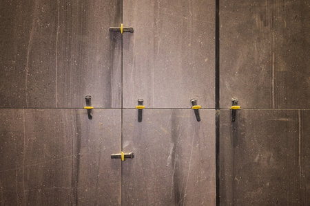 Currently, we have Professional Wall Tiling Installation services actively in progressの写真素材