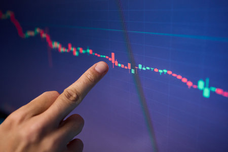 Experience Intense Trading Moments Gain Insights with Realtime Market Analysis and Trendsの写真素材