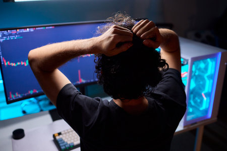 Experience Intense Trading Moments Gain Insights with Realtime Market Analysis and Trendsの写真素材