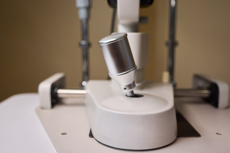 An Advanced Optical Measuring Device for Comprehensive Eye Examination and Analysisの写真素材