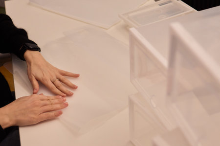 Creative Home Organization Using Environmentally Friendly Storage Devices, Meticulous DIY Approach to Declutter and Improve Household Storage with Eco Conscious Solutionsの写真素材