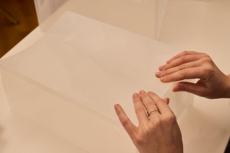 Creative Home Organization Using Environmentally Friendly Storage Devices, Meticulous DIY Approach to Declutter and Improve Household Storage with Eco Conscious Solutionsの写真素材