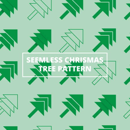seemless Chrismas pattern tree greeny for background or accentのイラスト素材