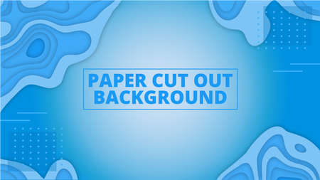 Paper cut out background with negative space.

eps file easy to editのイラスト素材