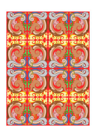 Floral ethnic ornament 7のイラスト素材