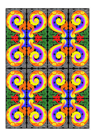 Floral ethnic ornament 4の写真素材