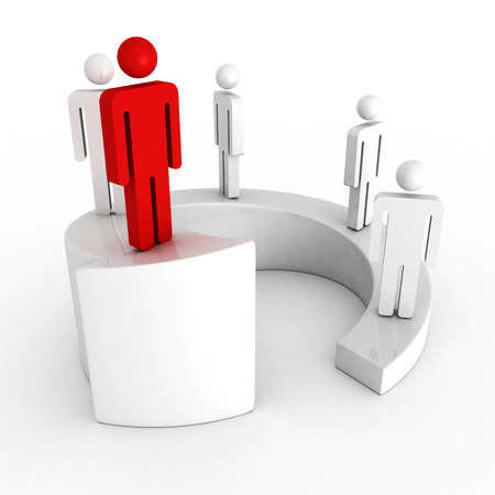 Business achievement success teamwork leadership concept arrow 3d render illustrationの写真素材