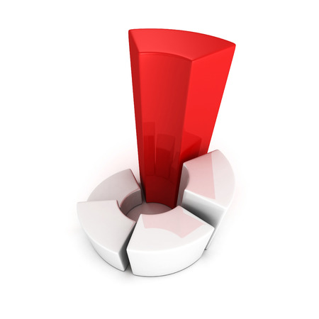 round pie chart profit diagram. business financial concept 3d render illustrationの写真素材