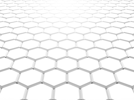 Abstract Futuristic Modern White Background. 3d Render Illustration
