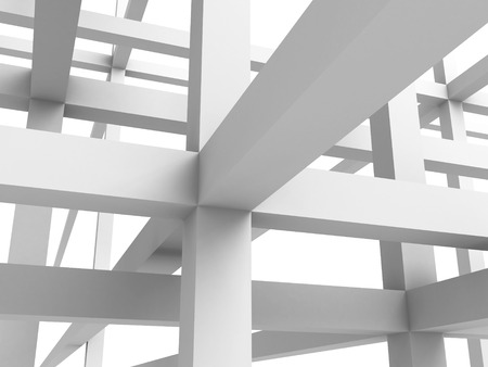 Abstract Architecture Construction Structure Background. 3d Render Illustrationの写真素材