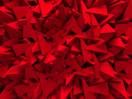 Abstract Red Wall Design Background. 3d Render Illustrationの写真素材