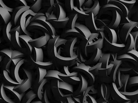 Dark Chaotic Design Texture Wall Background. 3d Render Illustrationの写真素材