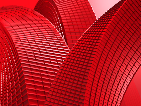 Abstract Red 3d Design Background. 3d Render Illustrationの写真素材