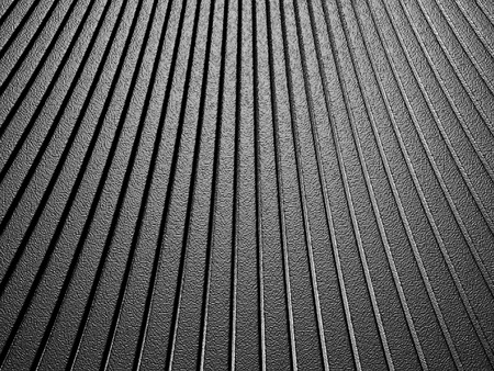 Curve shape silver aluminium metallic stripe pattern background. 3d render illustrationの写真素材