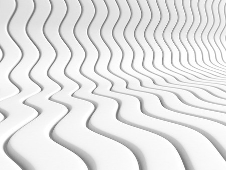 White Abstract Stripe Pattern Texture Background. 3d Render Illustration
