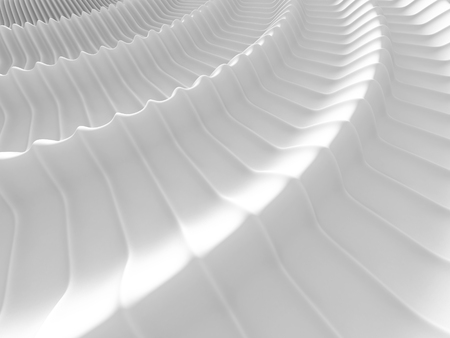 Abstract Waves Stripe Pattern Background. 3d Render Illustrationの写真素材