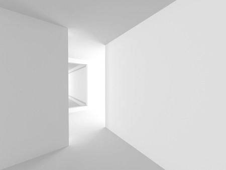 Modern Minimalistic Interior Architecture Design Background. 3d Render Illustrationの写真素材