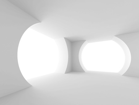 Architecture Modern Empty Room Background. 3d Render Illustrationの写真素材