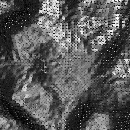 Abstract Glossy Silver Alluminium Background. 3d Render Illustration