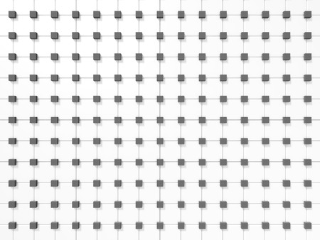 White Tile Pattern Wall Background. 3d Render llustrationの写真素材