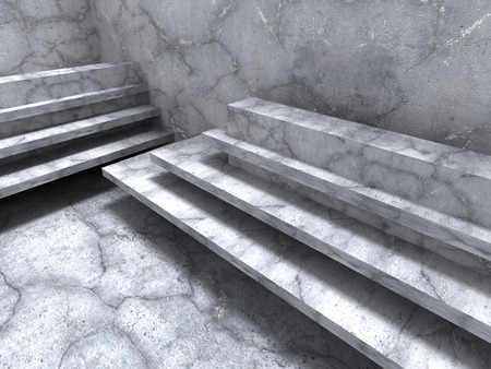 Abstract Concrete Texture Architecture Construction Background. 3d Render Illustrationの写真素材
