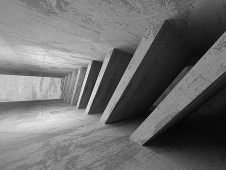 Abstract empty dark room interior with rusty walls. Architecture background. 3d render illustrationの写真素材