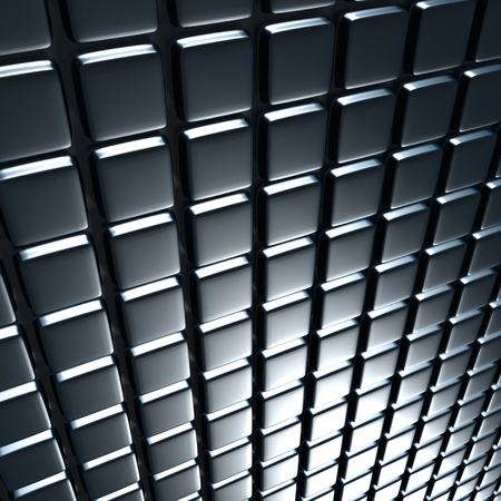 Abstract Shiny Silver Metal Background. 3d Render Illustrationの写真素材