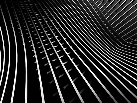 Abstract dark silver stripe industrial background. 3d render illustrationの写真素材